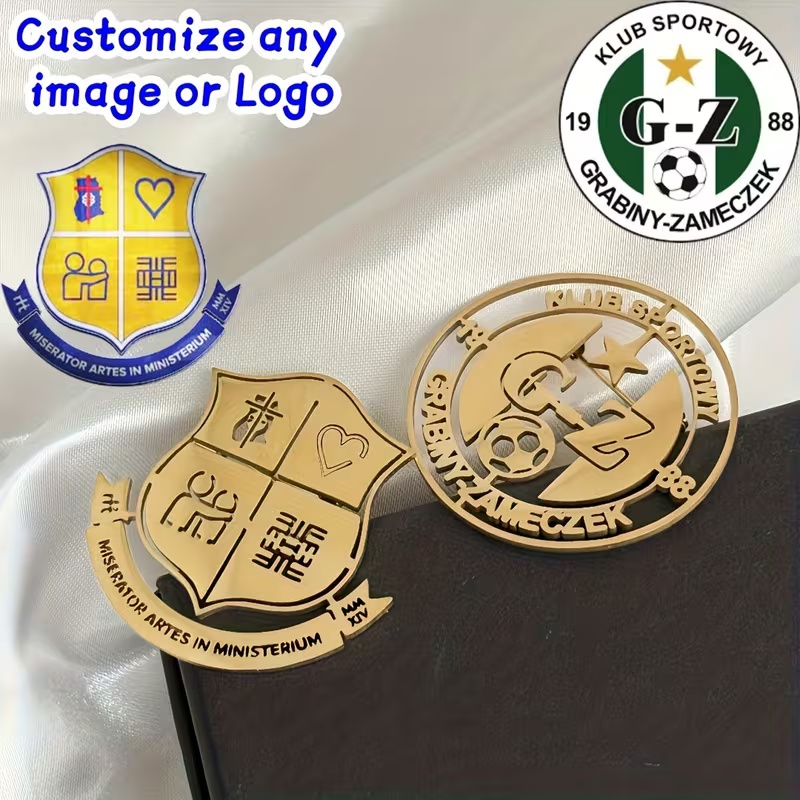 Custom Logo Brooch Simple Crea - огляд і ціна Men Accessories Logo