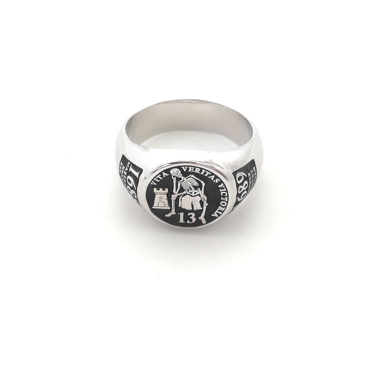 Custom Engraved 17mm Round Top - огляд і ціна Signet Ring Men
