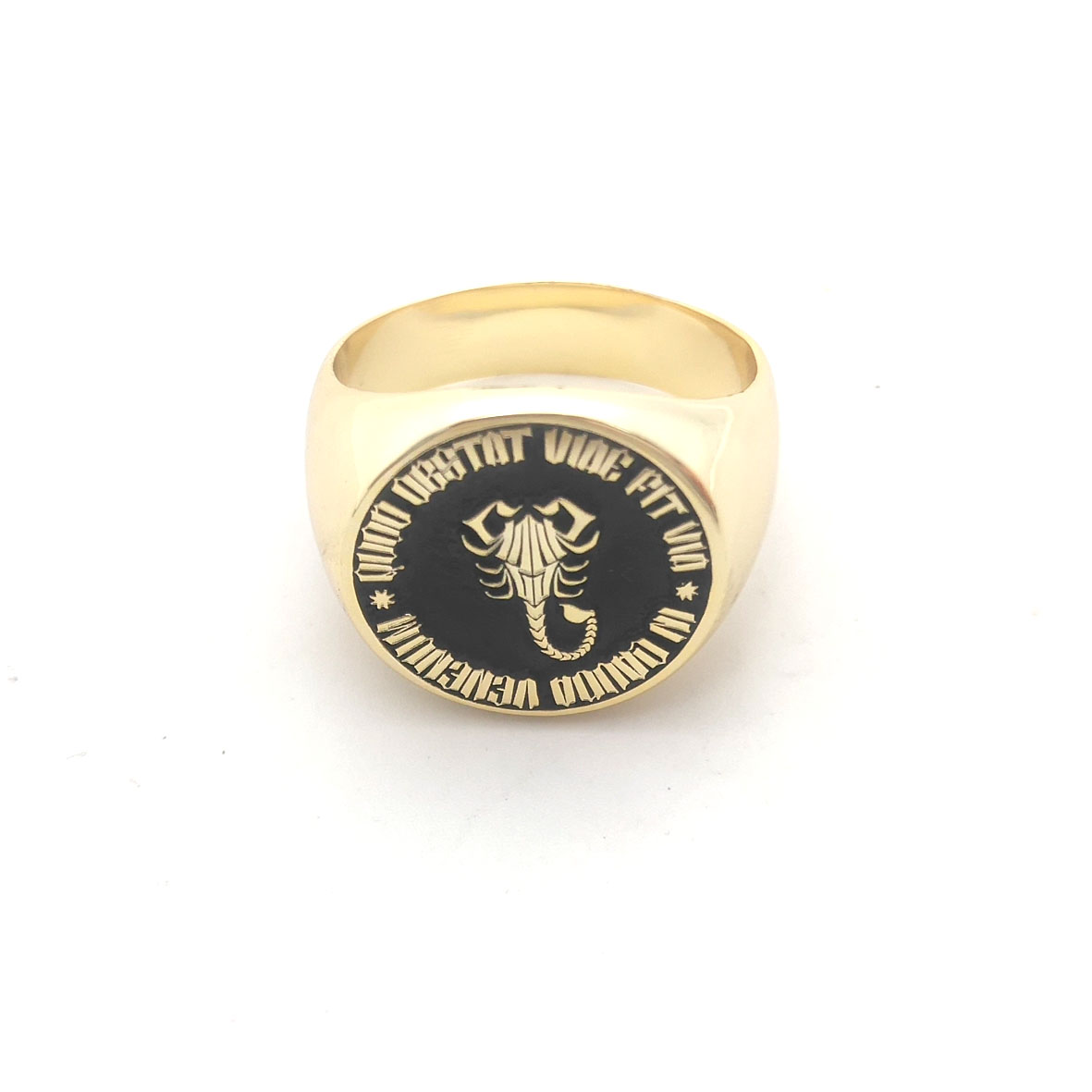 Custom Engraved 17mm Round Top - огляд і ціна Signet Ring Men