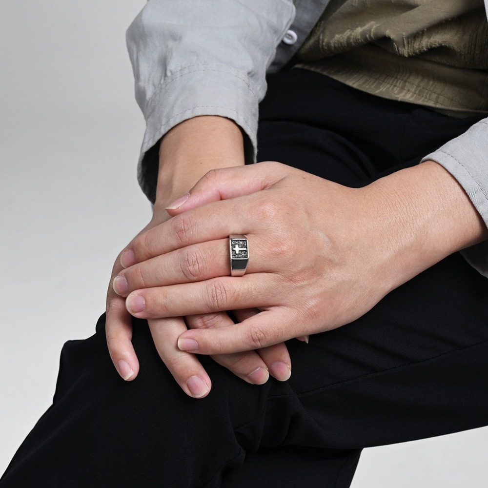Somen Vintage Stainless Steel  - огляд і ціна Signet Ring Men