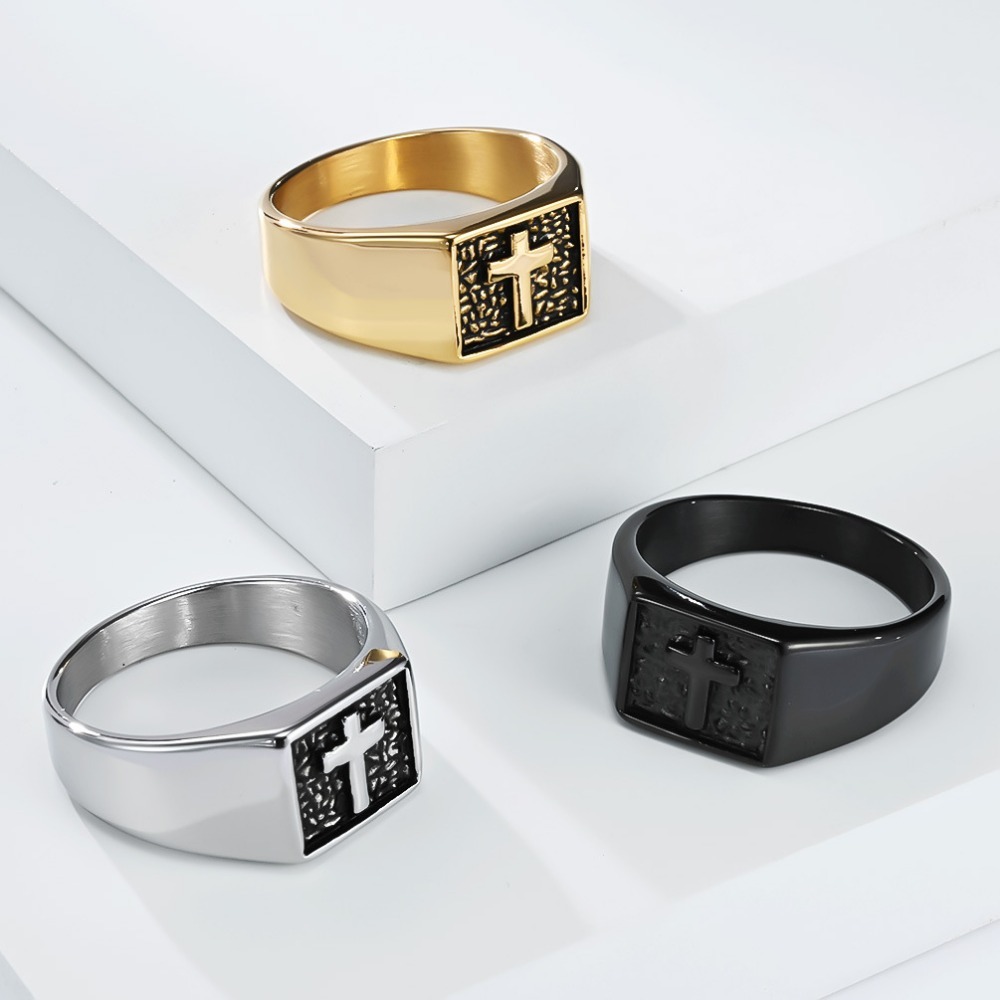Somen Vintage Stainless Steel  - огляд і ціна Signet Ring Men