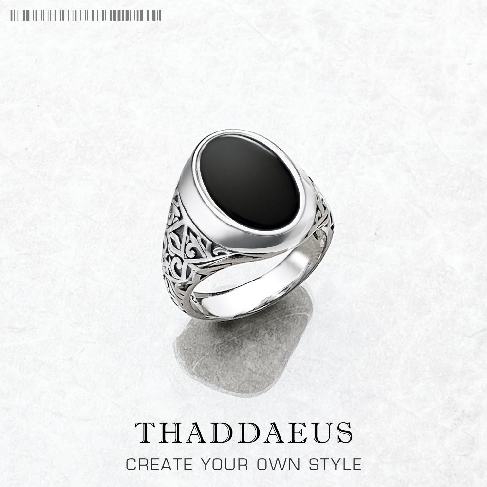 Black Oval Signet Ring Europe  - огляд і ціна Signet Ring Men