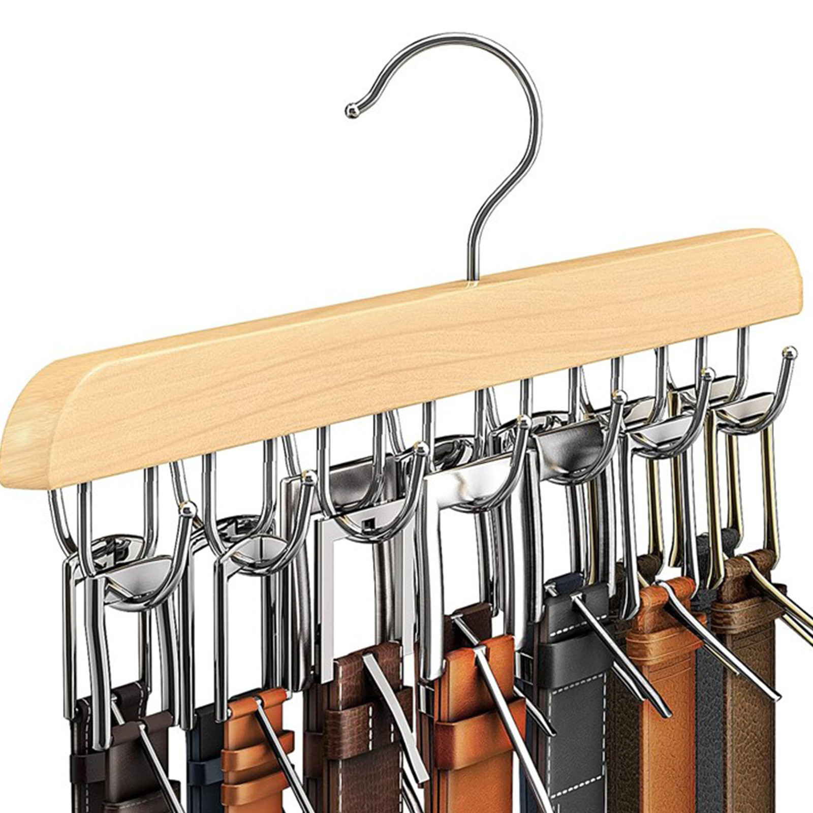 Wooden Belt Rack Women Storage - огляд і ціна Men'S Accessories Organizer For Wardrobe