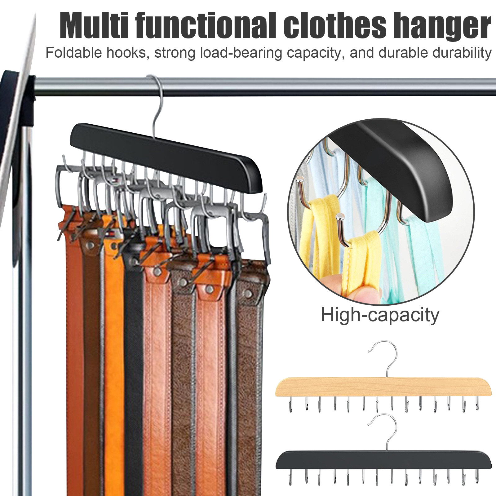 Wooden Belt Rack Women Storage - огляд і ціна Men'S Accessories Organizer For Wardrobe