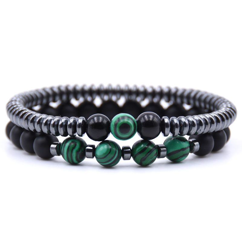 Stylish 2Pcs Men Bracelet Set  - огляд і ціна Men'S Yoga Accessories