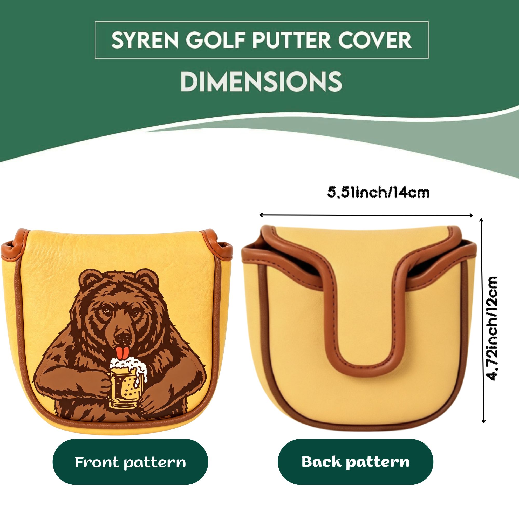 Skull Embroidered Golf Mallet  - огляд і ціна Men Accessories Usa