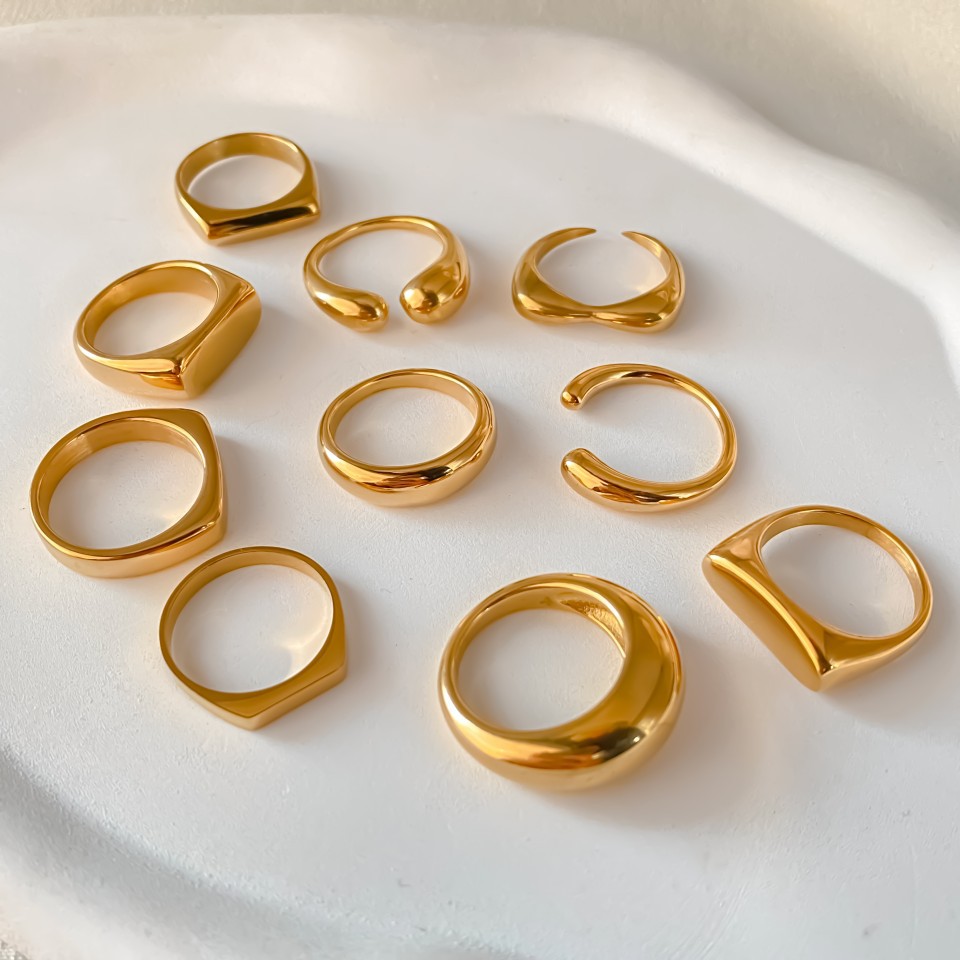 St-Delan Stainless Steel Chunk - огляд і ціна Signet Ring Men