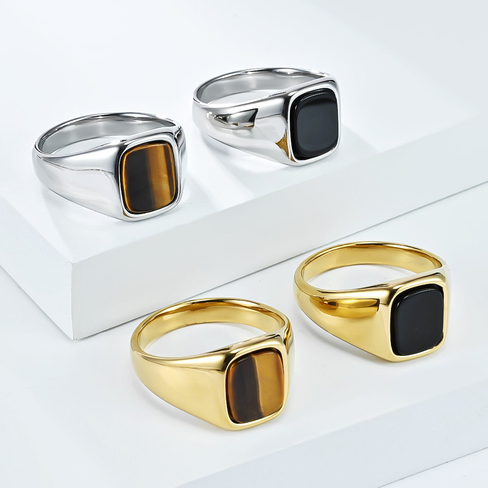New Fashion Vintage Stainless  - огляд і ціна Signet Ring Men