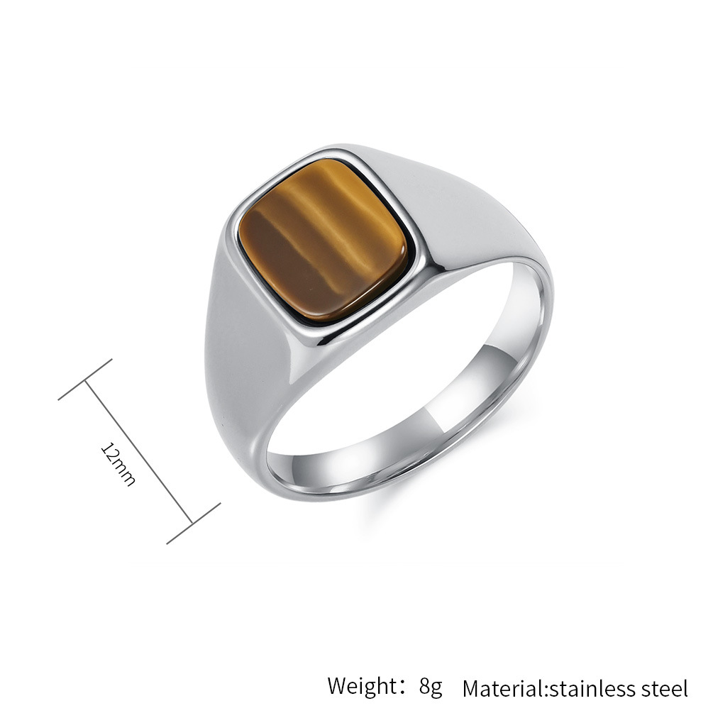 New Fashion Vintage Stainless  - огляд і ціна Signet Ring Men