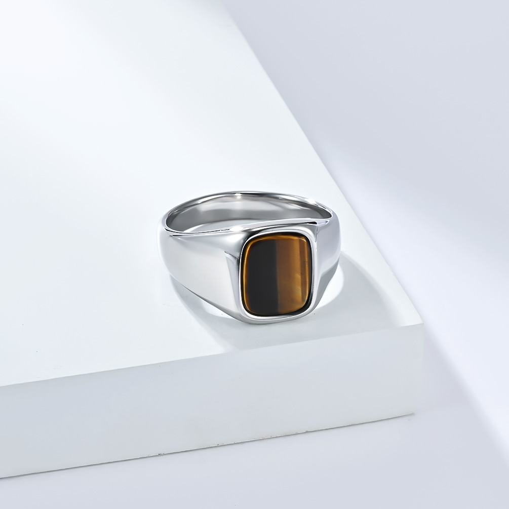 New Fashion Vintage Stainless  - огляд і ціна Signet Ring Men