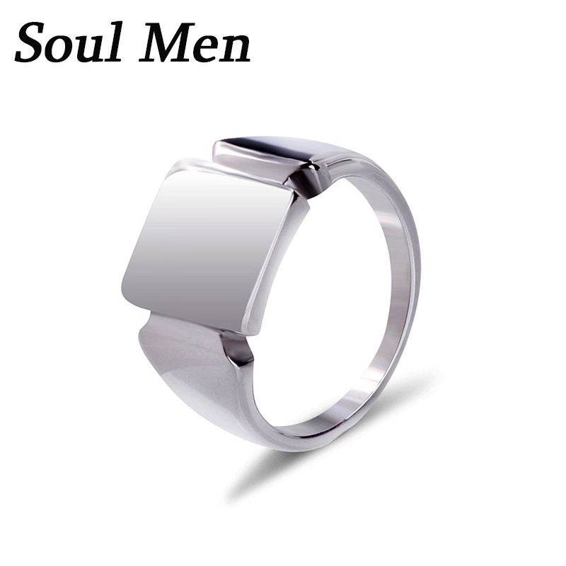 Soul Men Titanium Steel Rings  - огляд і ціна Signet Ring Men