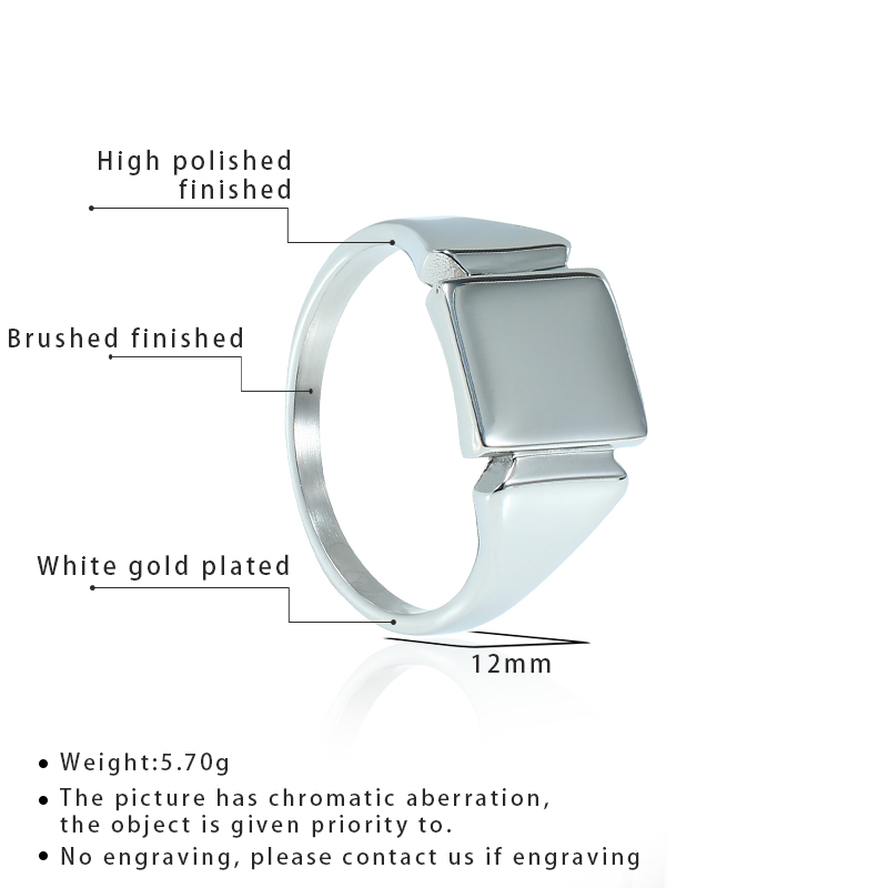 Soul Men Titanium Steel Rings  - огляд і ціна Signet Ring Men