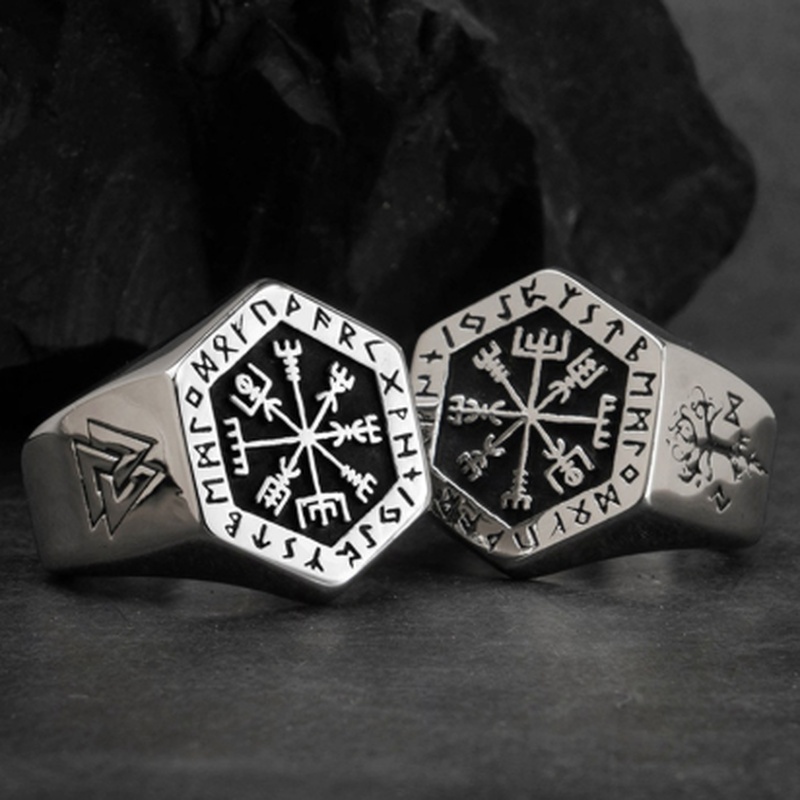 Vintage Viking Rune Signet Sca - огляд і ціна Signet Ring Men