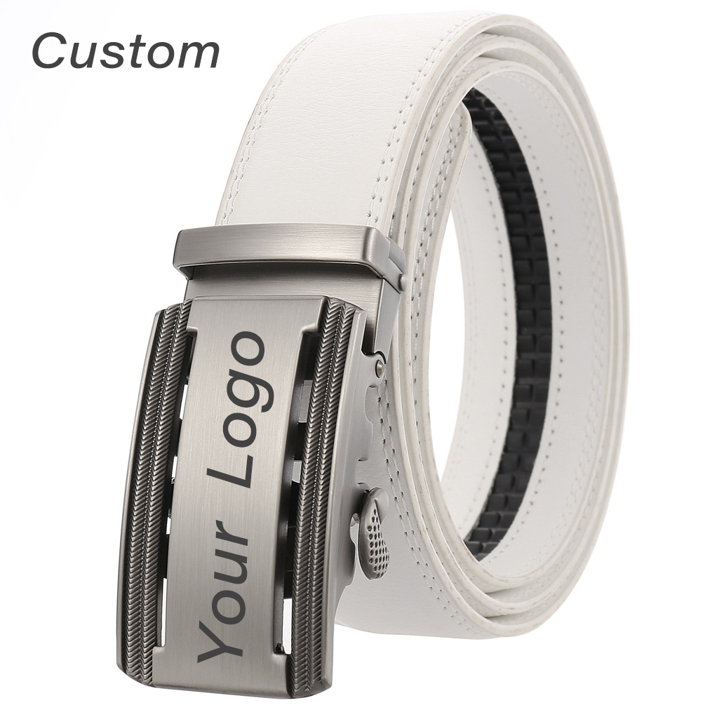 Personalized Mens White Leathe - огляд і ціна Men Accessories Logo
