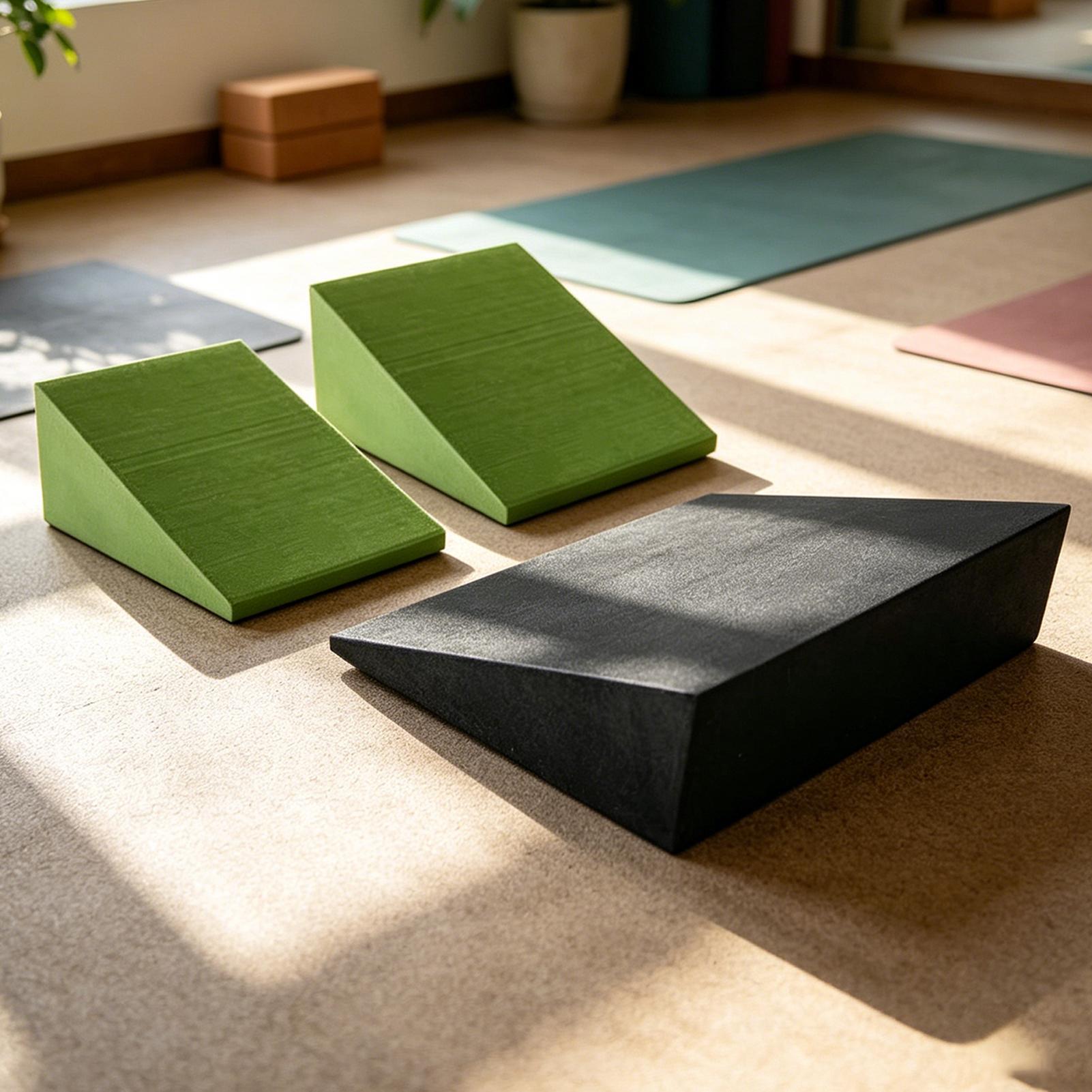 3Pcs Yoga Wedge Blocks EVA Foa - огляд і ціна Men'S Yoga Accessories