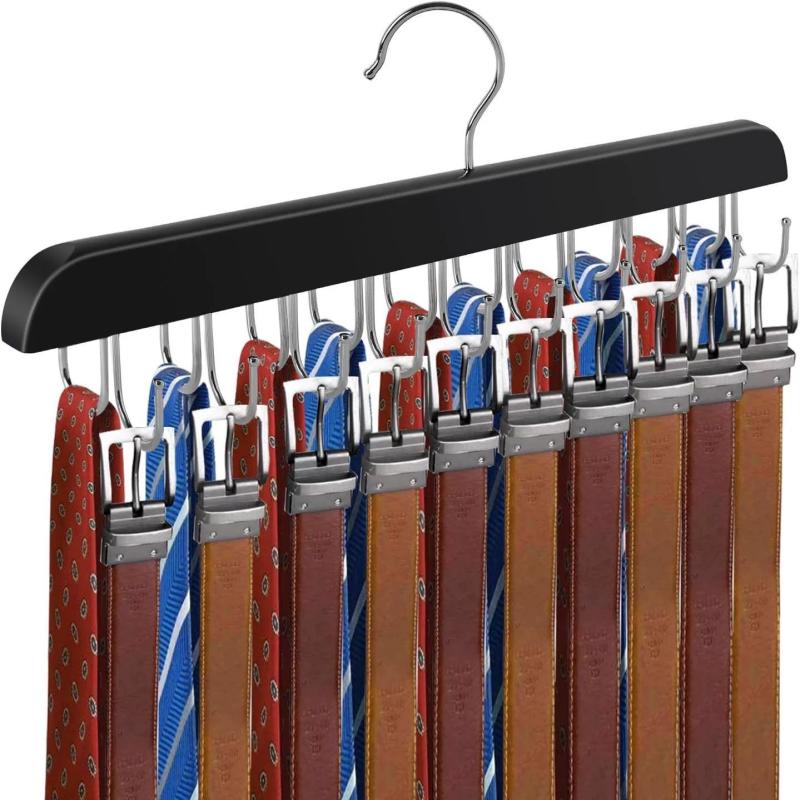 Wooden Belt Rack Women Storage - огляд і ціна Men'S Accessories Organizer For Wardrobe