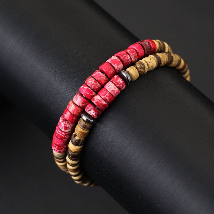 2Pcs Natural Coconut Husk Bead - огляд і ціна Men'S Yoga Accessories