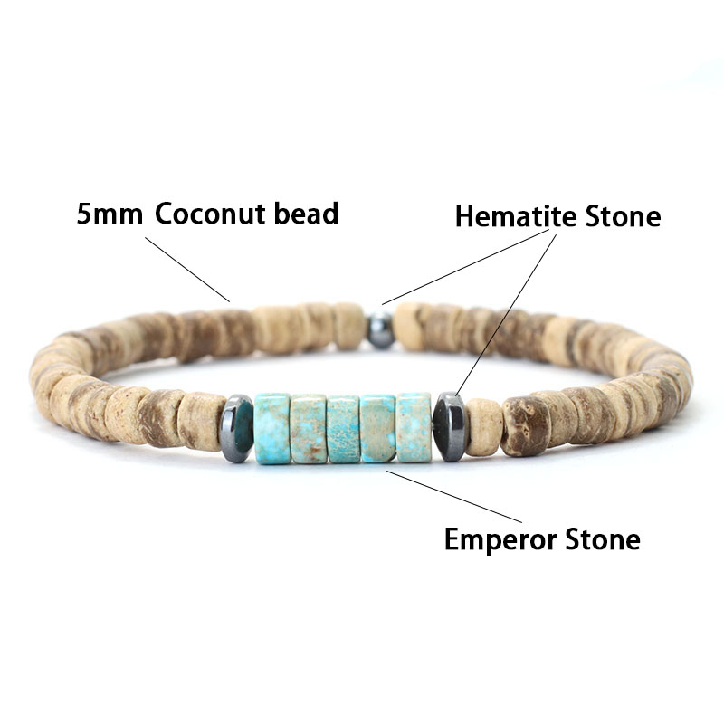 2Pcs Natural Coconut Husk Bead - огляд і ціна Men'S Yoga Accessories