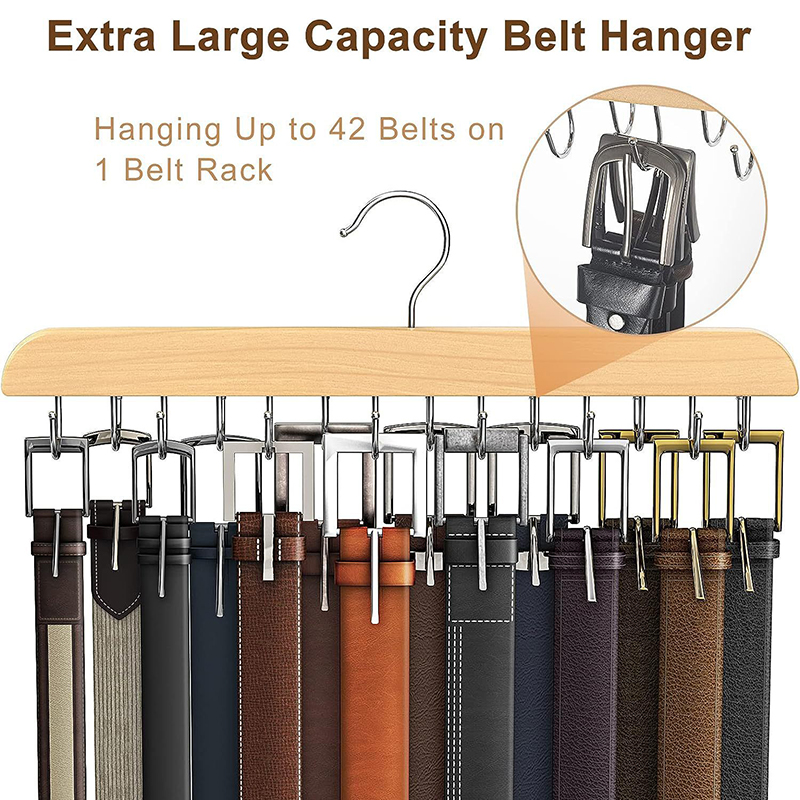 Wooden Belt Rack Women Storage - огляд і ціна Men'S Accessories Organizer For Wardrobe
