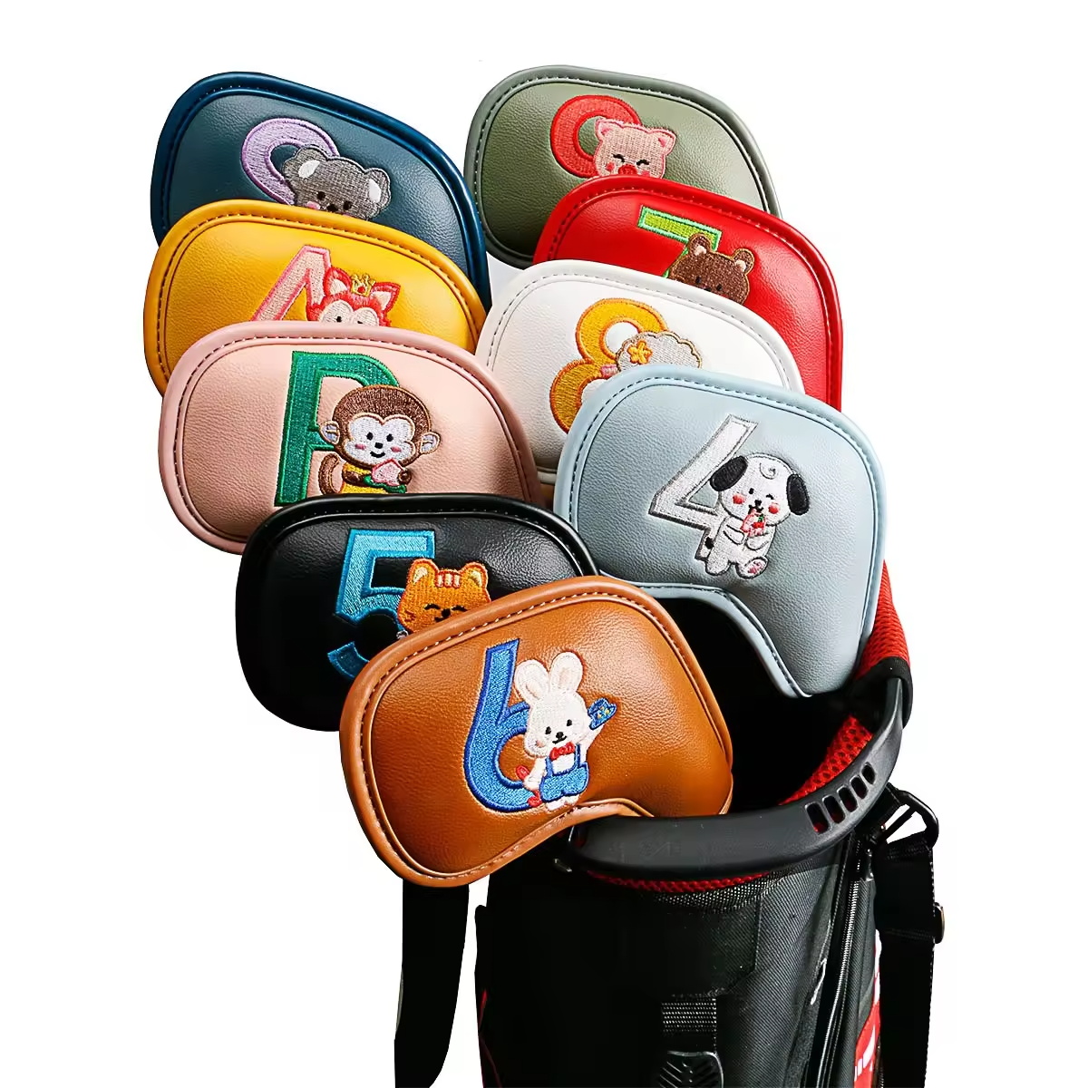 9Pcs Cute Cartoon Animal Golf  - огляд і ціна Men Accessories Usa