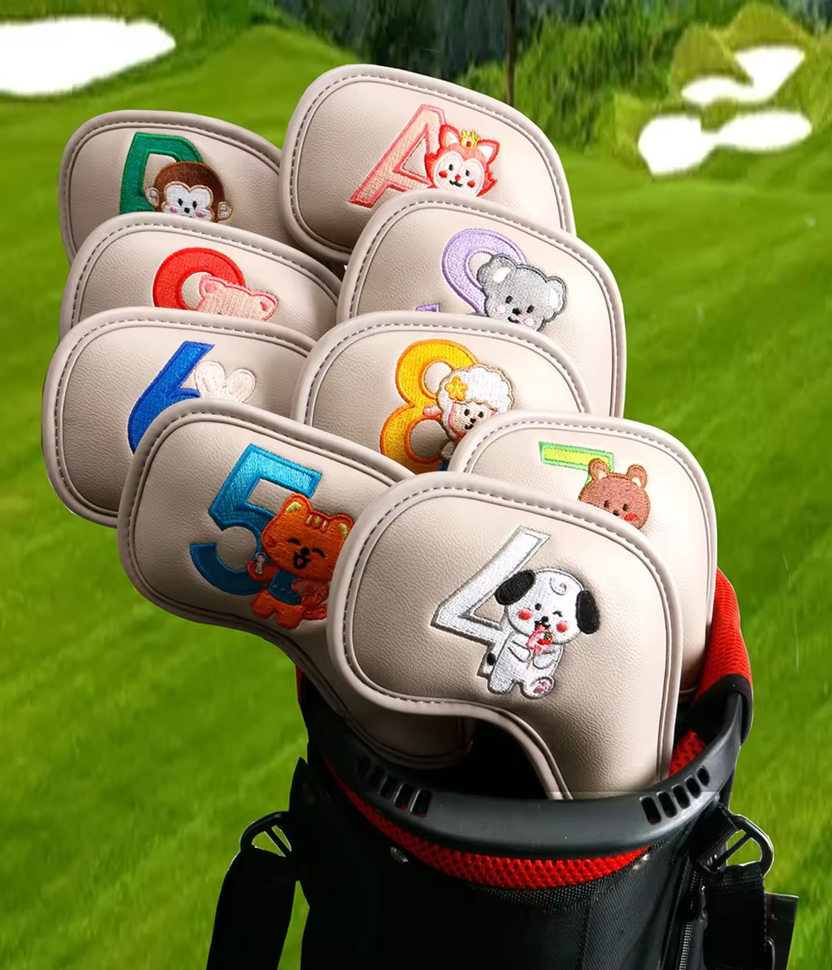 9Pcs Cute Cartoon Animal Golf  - огляд і ціна Men Accessories Usa