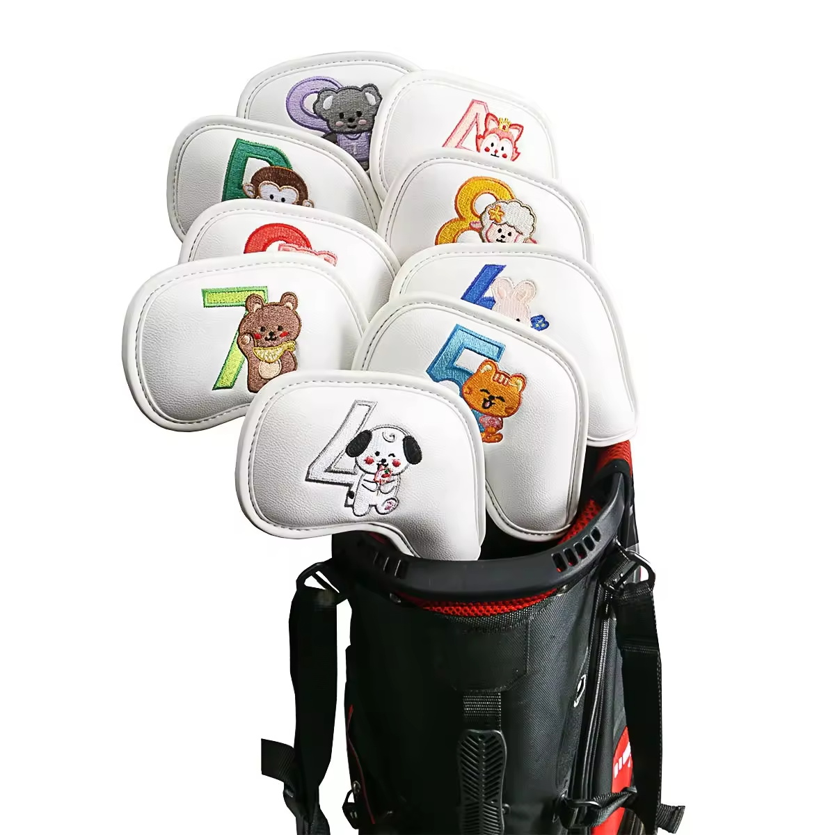 9Pcs Cute Cartoon Animal Golf  - огляд і ціна Men Accessories Usa