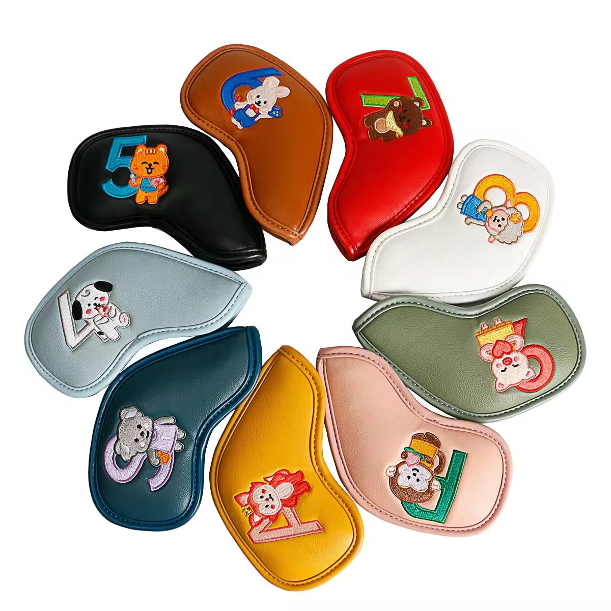 9Pcs Cute Cartoon Animal Golf  - огляд і ціна Men Accessories Usa