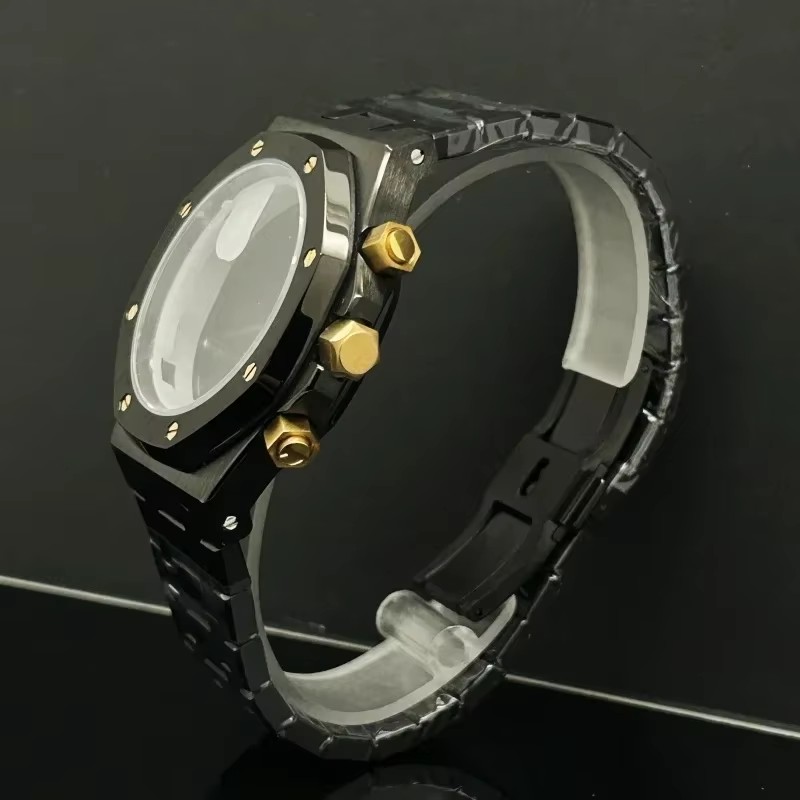 41mm Rose Gold Black Watch Men - огляд і ціна Men Accessories Logo