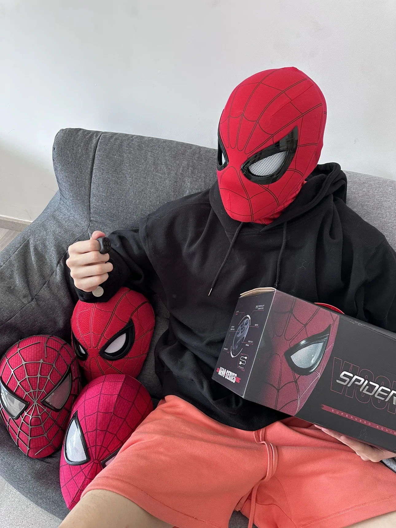 1:1 Spider‑Man Helmet Mask wit - огляд і ціна Men Accessories Collection