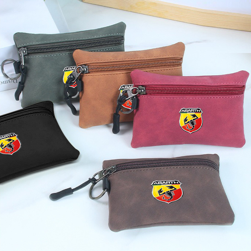 Car Logo Suede Wallet Zipper K - огляд і ціна Men Accessories Logo