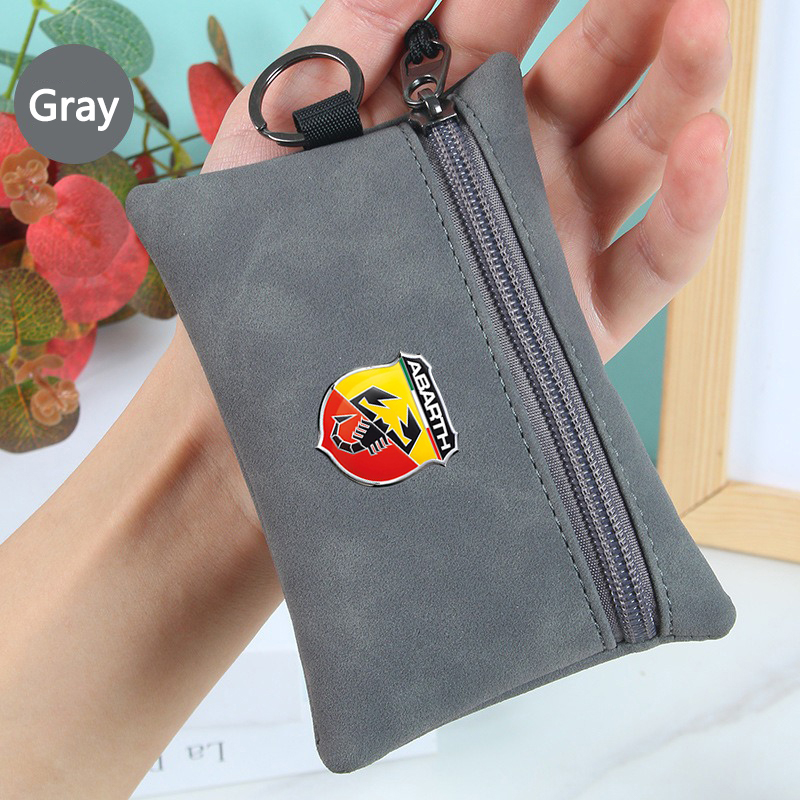Car Logo Suede Wallet Zipper K - огляд і ціна Men Accessories Logo