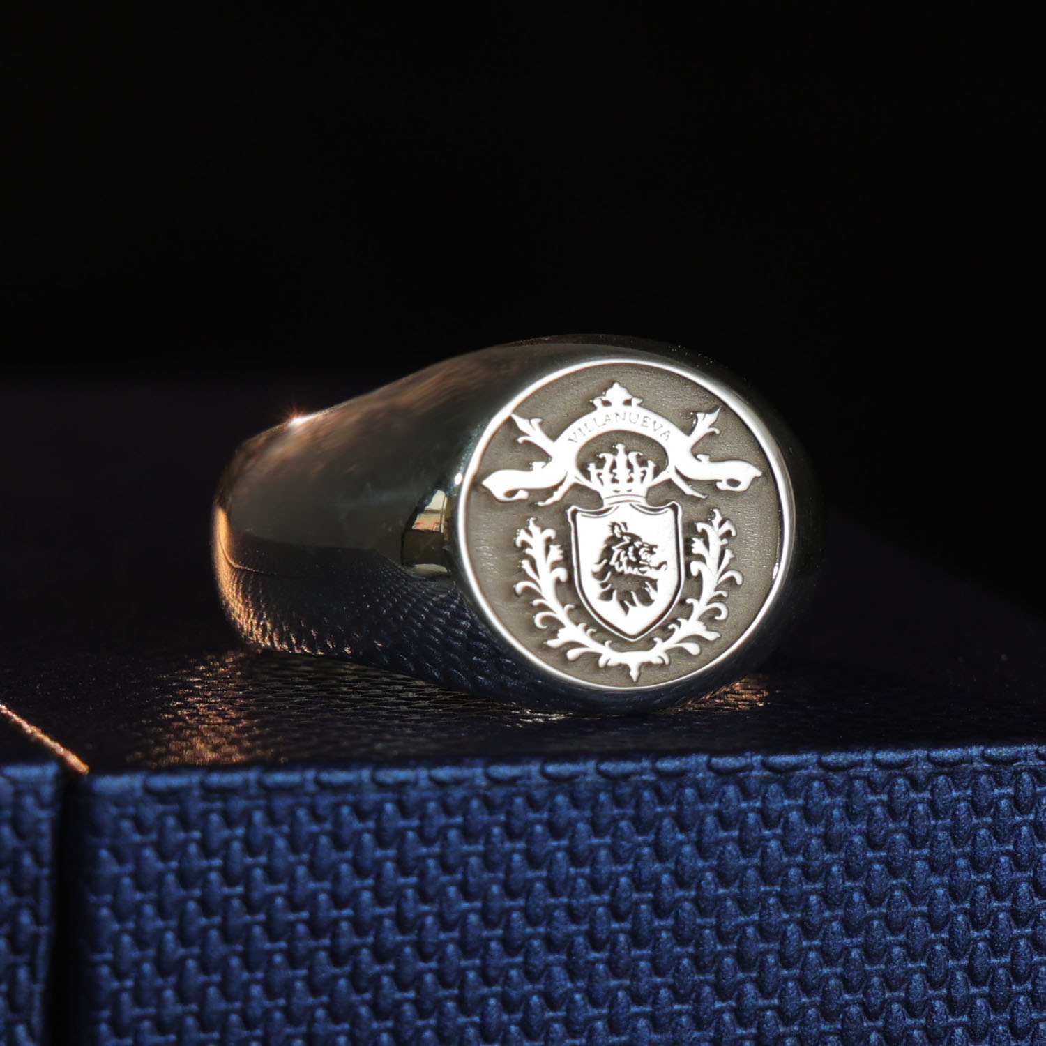 17mm Round 925 Solid Silver Me - огляд і ціна Signet Ring Men
