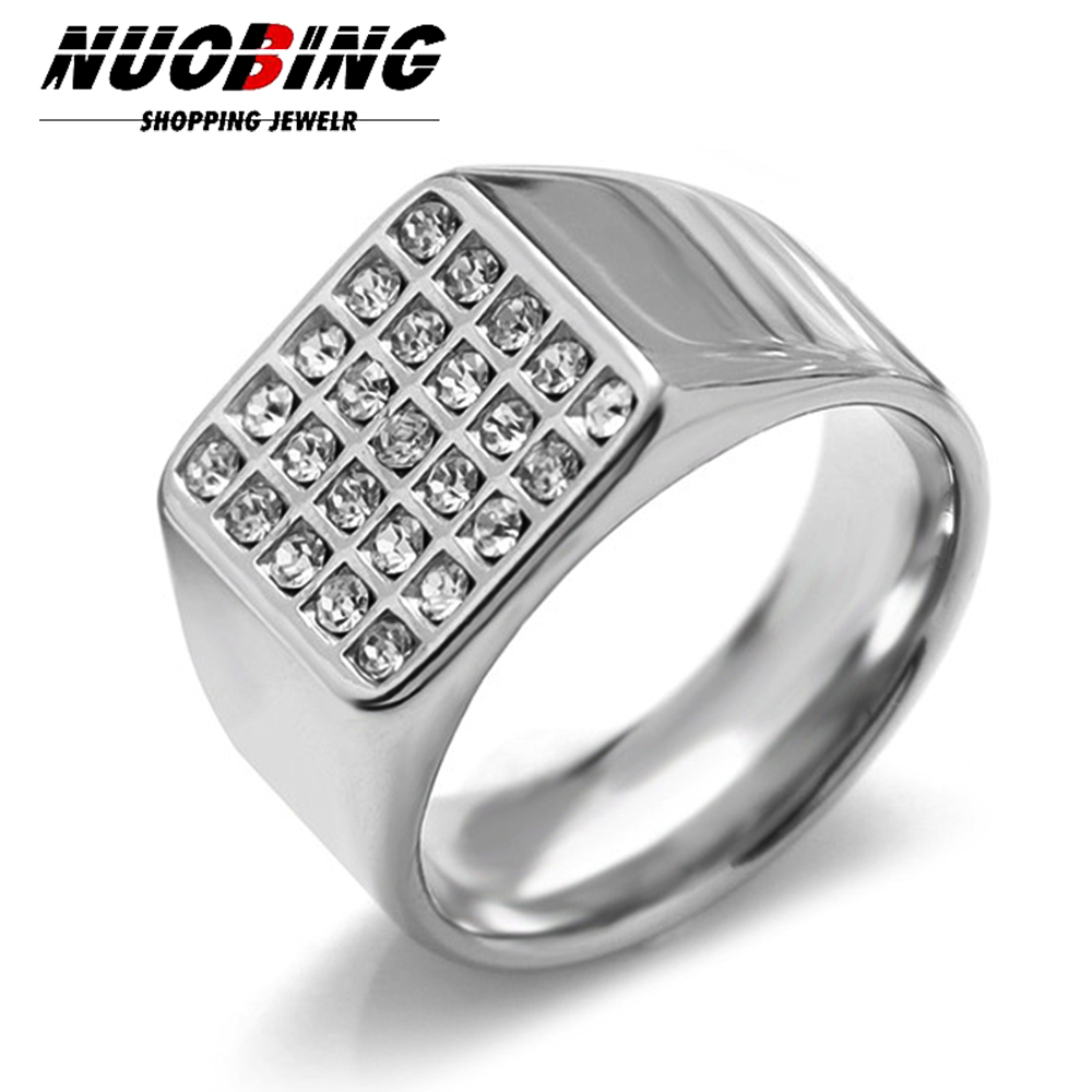 14mm Delicate Shiny Cubic Zirc - огляд і ціна Signet Ring Men